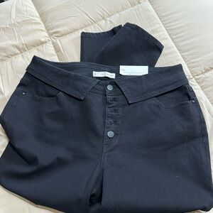 Black Button-Up Pants
